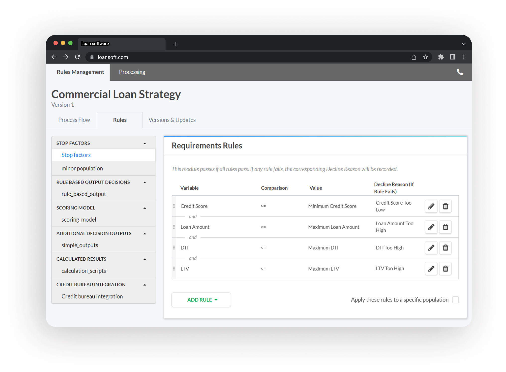 Automated decision engine